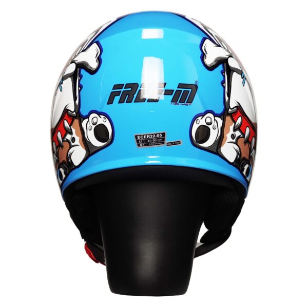 FREE-M FR-215 Çocuk Yarım Kask DOG BLUE
