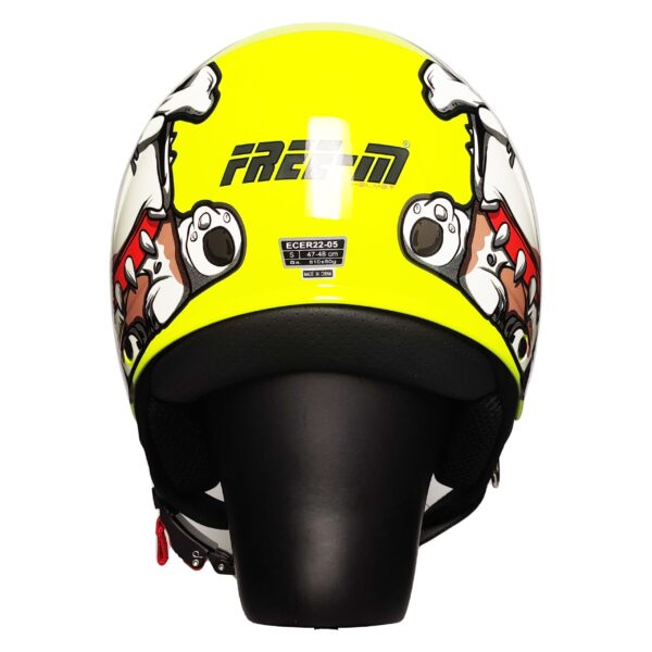 FREE-M FR-215 Çocuk Yarım Kask DOG YELLOW