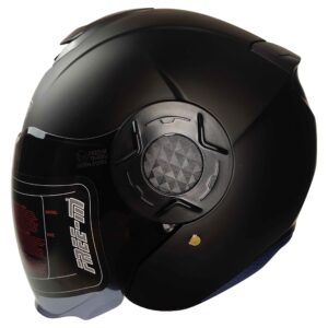 FREE-M FR-665 Yarım Kask MAT BLACK