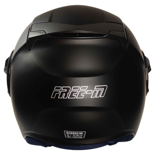 FREE-M FR-665 Yarım Kask MAT BLACK
