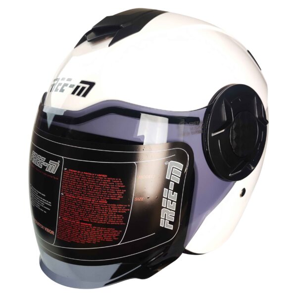 FREE-M FR-665 Yarım Kask WHITE