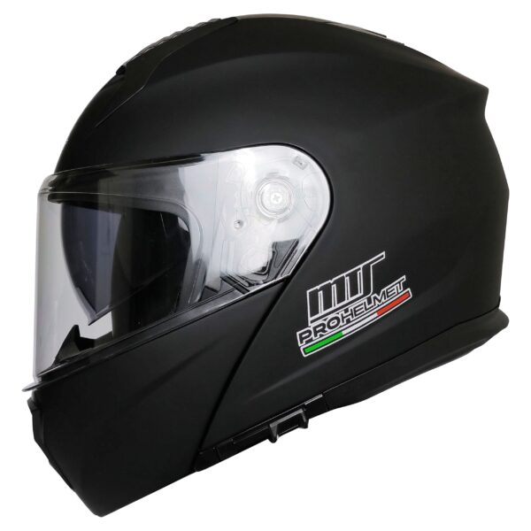 MTS M-966 V2 Çene Açılır Kask MAT BLACK