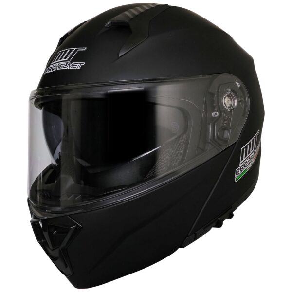 MTS M-966 V2 Çene Açılır Kask MAT BLACK