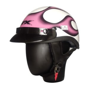 NİKKO FX66 YARIM CHOPPER KASK FLAME PINK