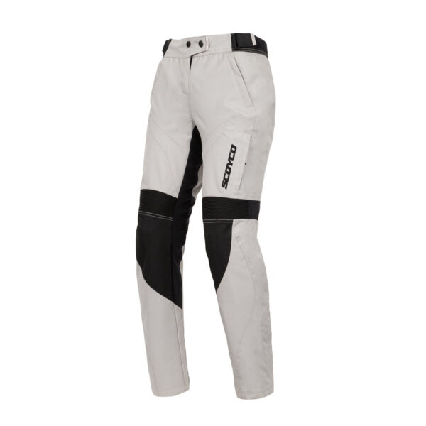 Scoyco P-122W  KADIN Korumalı 4 Mevsim Pantolon WHITE-BLACK