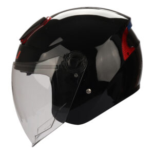 RSV HELMET 618 Yarım Kask BLACK