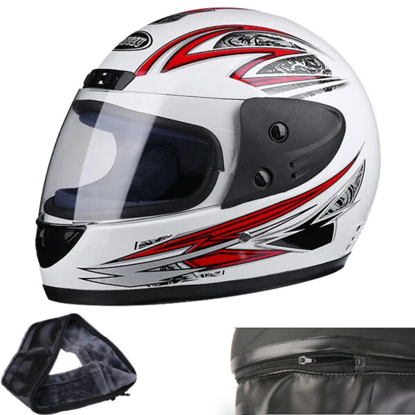 PRO HELMETS F-106 Full Face Kask WHITE