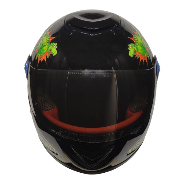 PRO HELMETS YA-201VR Full Face Çocuk Kask DINO BLACK
