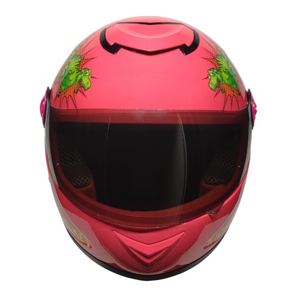 PRO HELMETS YA-201VR Full Face Çocuk Kask DINO PINK