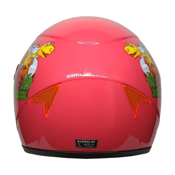 PRO HELMETS YA-201VR Full Face Çocuk Kask DINO PINK