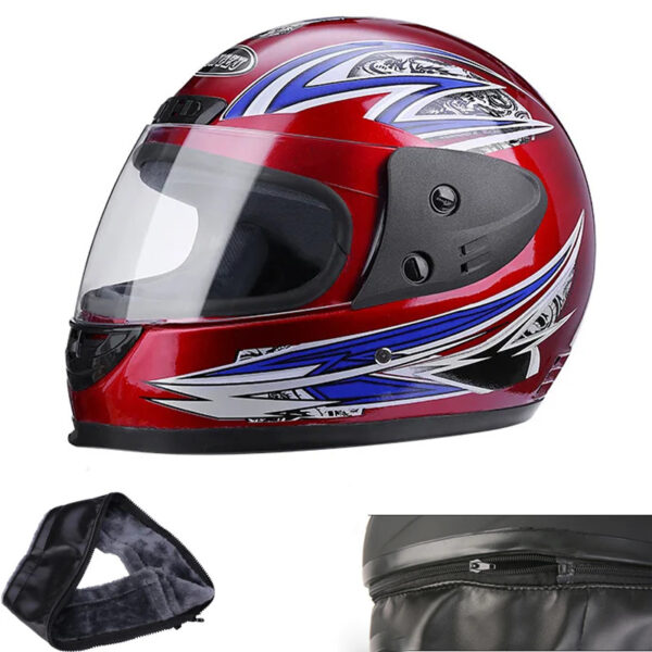 PRO HELMETS F-106 Full Face Kask RED