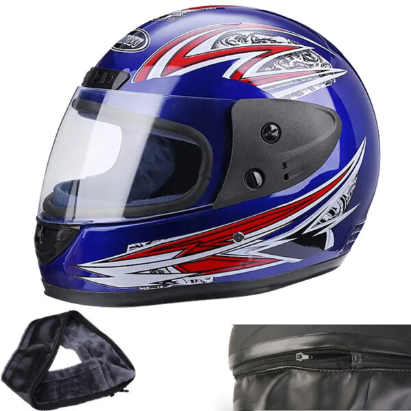 PRO HELMETS F-106 Full Face Kask BLUE