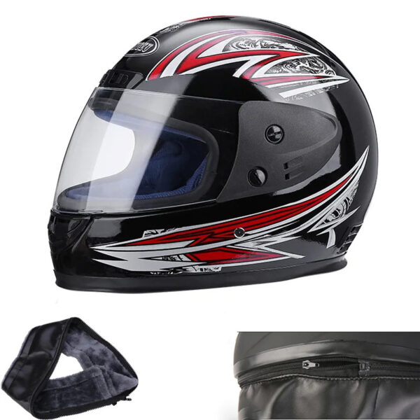 PRO HELMETS F-106 Full Face Kask Black