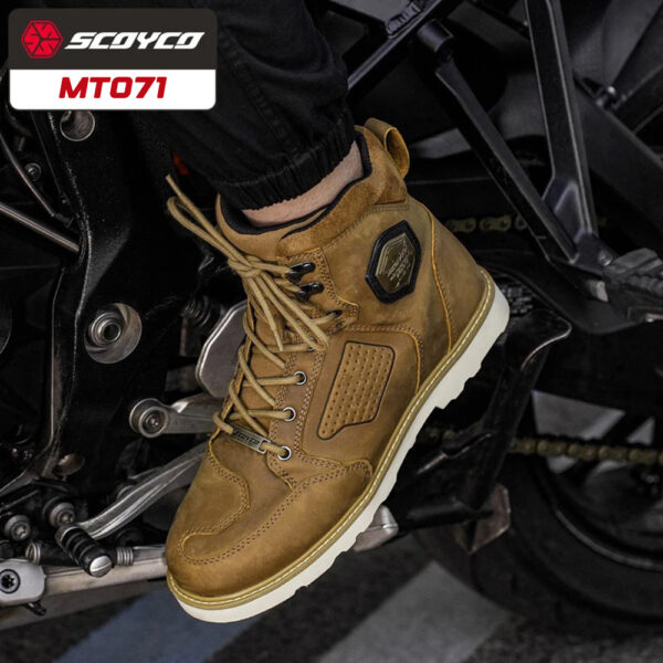 SCOYCO MT071 TOURING BOT LEATHER