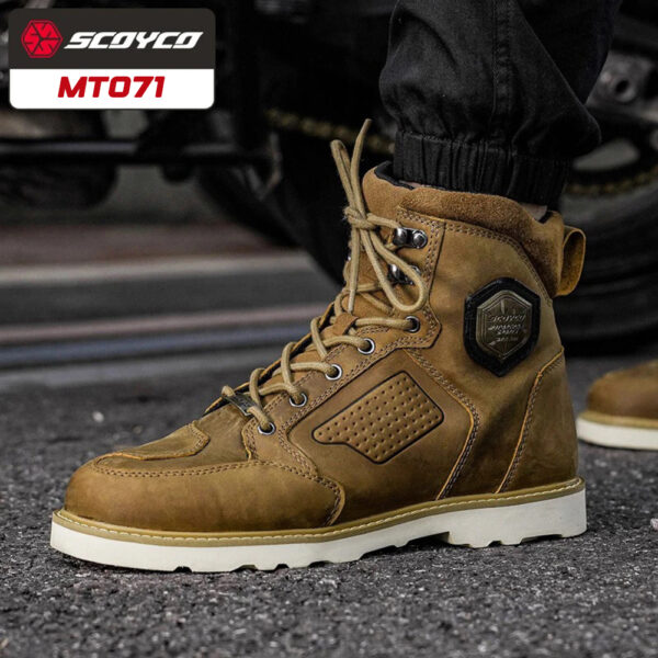 SCOYCO MT071 TOURING BOT LEATHER