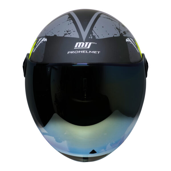 MTS FX-101 NEON CAMO YARIM KASK