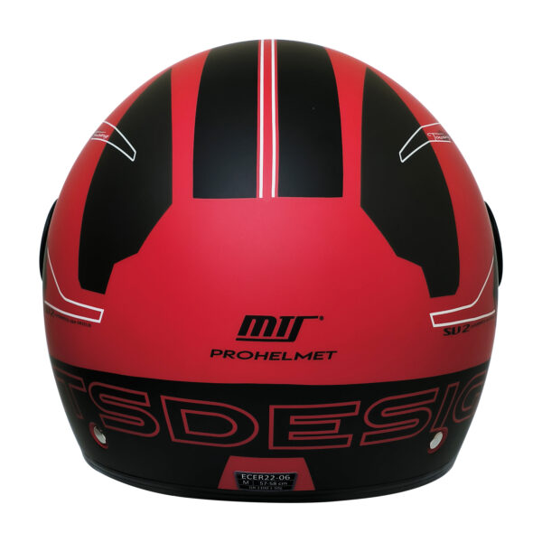 MTS FX-101 DESIGN RED YARIM KASK