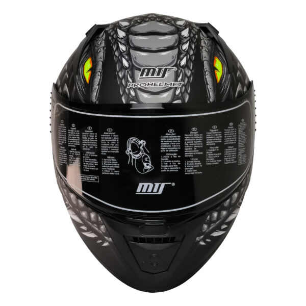 MTS M-801 SNAKE Full Face Kask DRAGLAX GREY