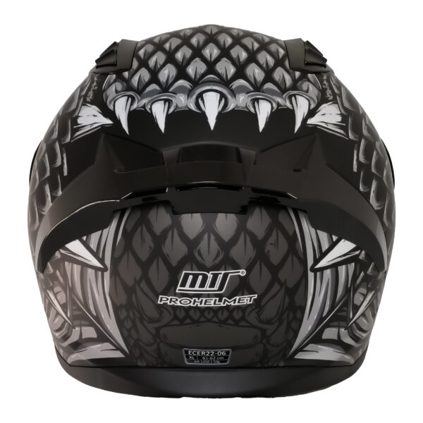 MTS M-801 SNAKE Full Face Kask DRAGLAX GREY