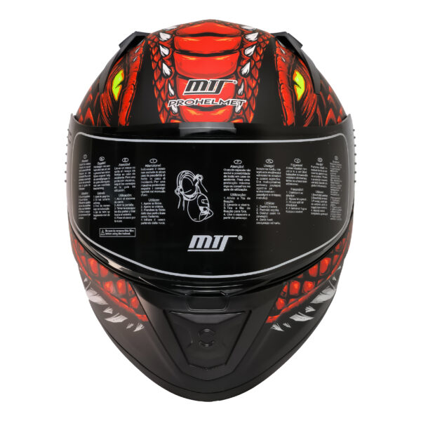 MTS M-801 SNAKE Full Face DRAGLAX RED