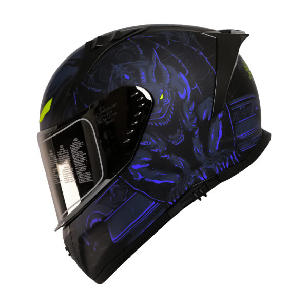 MTS M-801 SNAKE Full Face Kask MISION BLUE