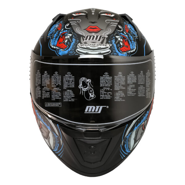 MTS M-801 SNAKE Full Face Kask MYTH BLUE