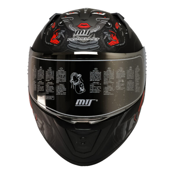 MTS M-801 SNAKE Full Face Kask MYTH GREY