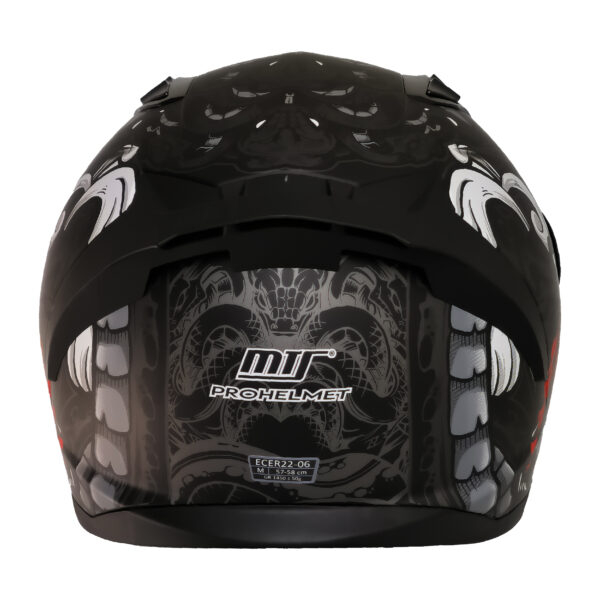 MTS M-801 SNAKE Full Face Kask MYTH GREY