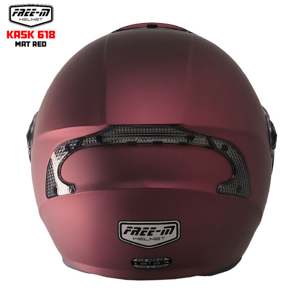 RSV HELMET 618 Yarım Kask MAT RED