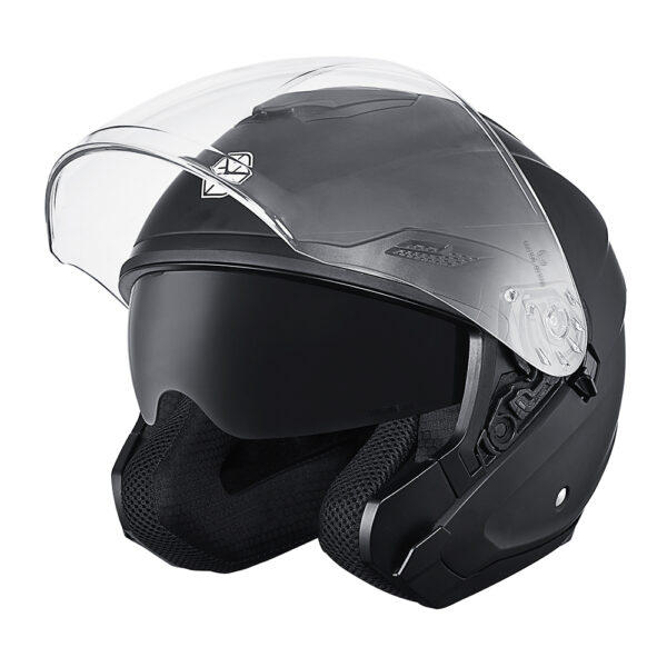 Scoyco OF-669 Yarım Kask MAT BLACK
