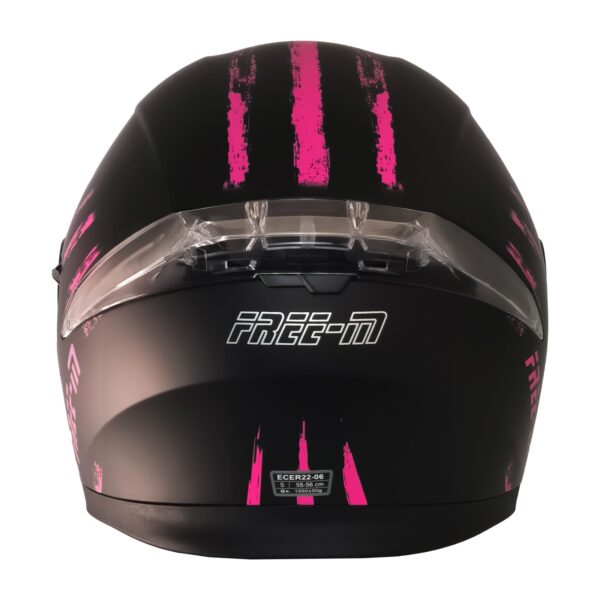ÇENE AÇILIR KASK FREE-M 965 PINK ZEBRA