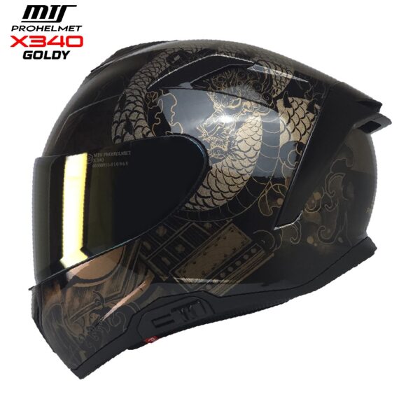 MTS FULL FACE KASK X340 GOLDY