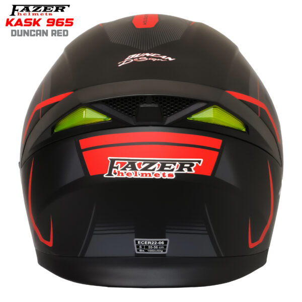 FAZER HELMETS KASK 965 DUNCAN RED