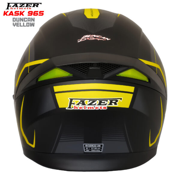 FAZER HELMETS KASK 965 DUNCAN YELLOW