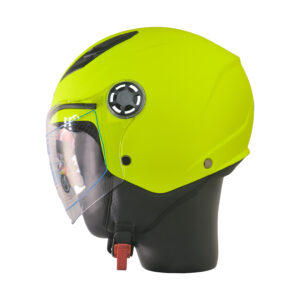 FREE-M FR-215 Çocuk Yarım Kask MAT NEON YELLOW