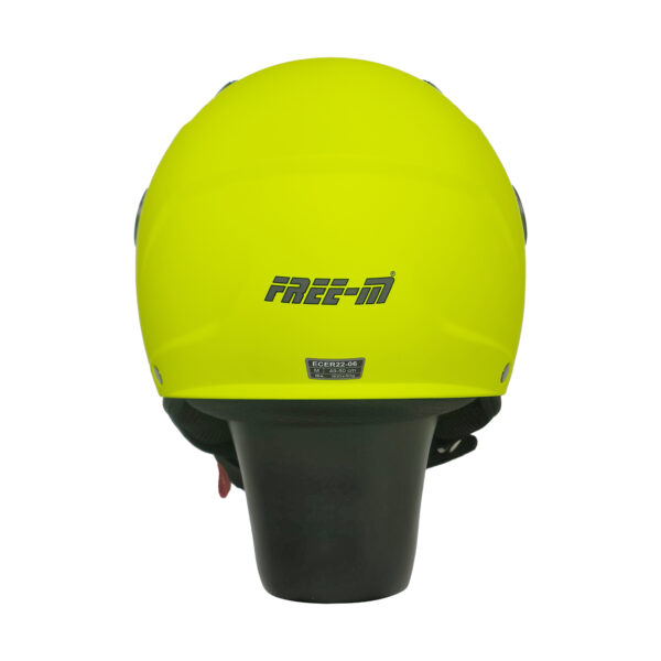 FREE-M FR-215 Çocuk Yarım Kask MAT NEON YELLOW
