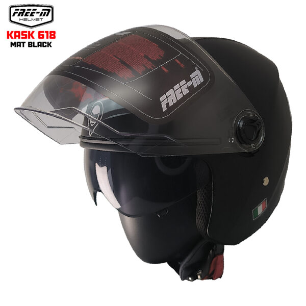 FREE-M YA-665VR YARIM KASK MAT BLACK