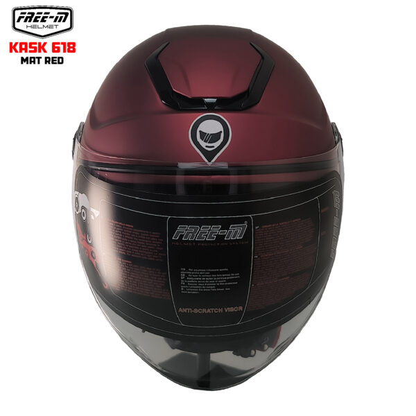 FREE-M YA-665VR YARIM KASK MAT RED