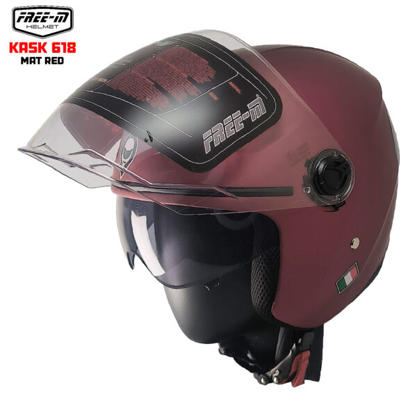 FREE-M YA-665VR YARIM KASK MAT RED