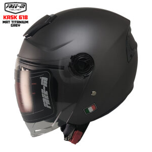 FREE-M YA-665VR YARIM KASK MAT TITANIUM