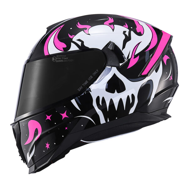 Scoyco FF-869 Full Face Kask SKULL