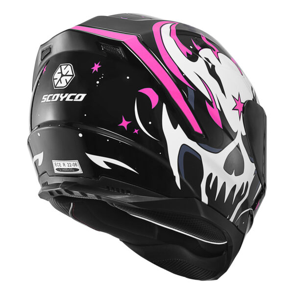 Scoyco FF-869 Full Face Kask SKULL