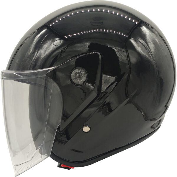 PROHELMETS F-022 YARIM CAMLI BLACK