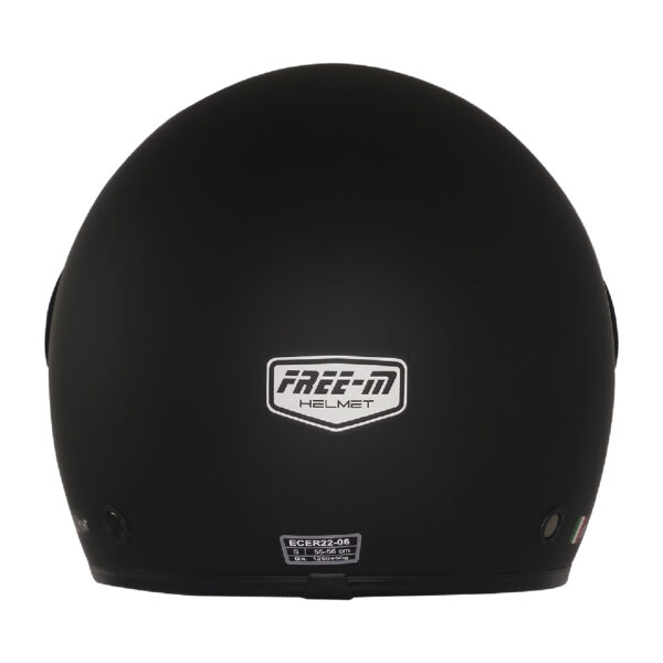 FREE-M FR-612 Yarım Kask MAT BLACK